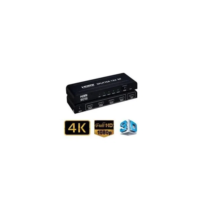 Phasak Multiplicador HDMI 4 Salidas 4K Full HD 3D, 15 Metros