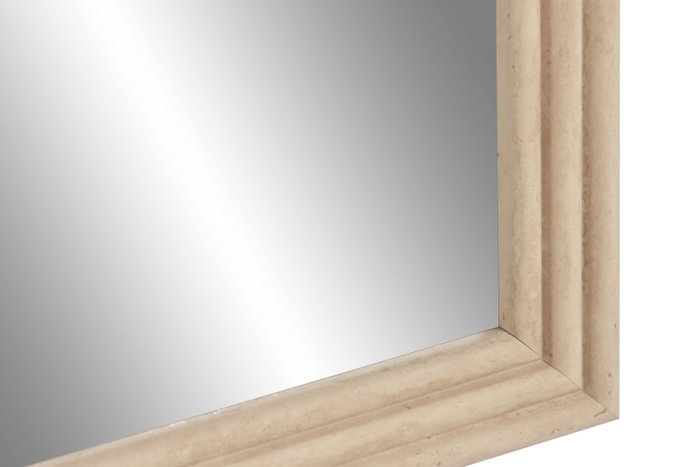 DKD Home Decor Set de 2 Espejos de Pared Simil Ratán Beige y Natural