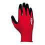 Juba Guante Econit Foam Nylon con Palma Nitrilo Microfoam, T-7 S, Rojo y Negro, Flexible y Agarre en Seco/Húmedo/Aceitoso