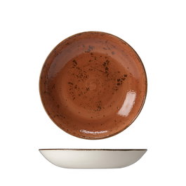 STEELITE Bol Coupe Bowl 20.5 cm en Vitroporcelana Terracota | Craft Terracota | Vajilla (Set de 12)