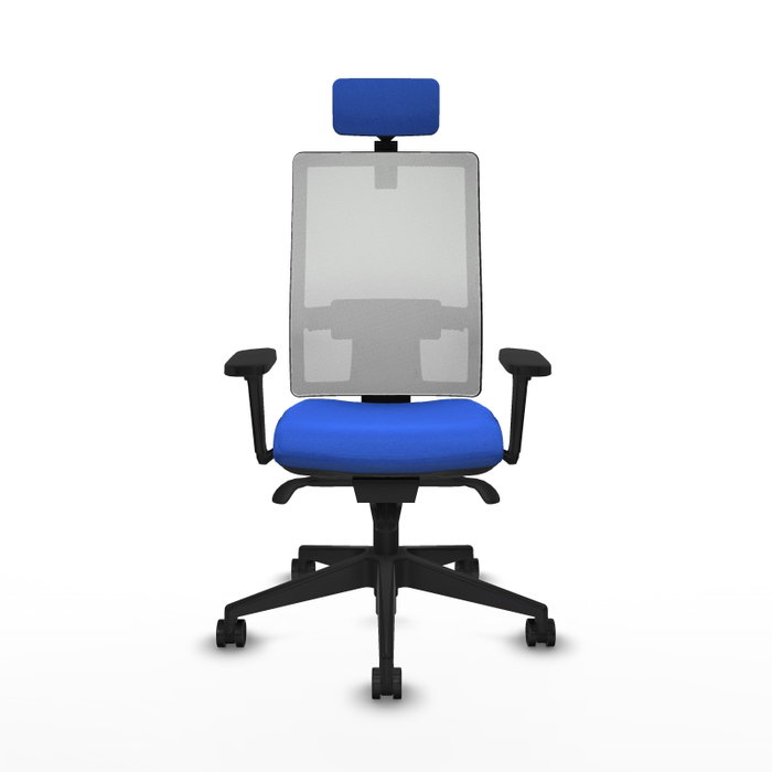PIQUERAS Y CRESPO Silla de oficina Horna Azul y Blanco con Mecanismo Sincro PIQUERAS Y CRESPO Silla de oficina Horna Azul y Blanco con Mecanismo Sincro