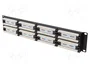 Lanberg Panel de parches 48 puertos 2U 19 Cat. 5e UTP negro