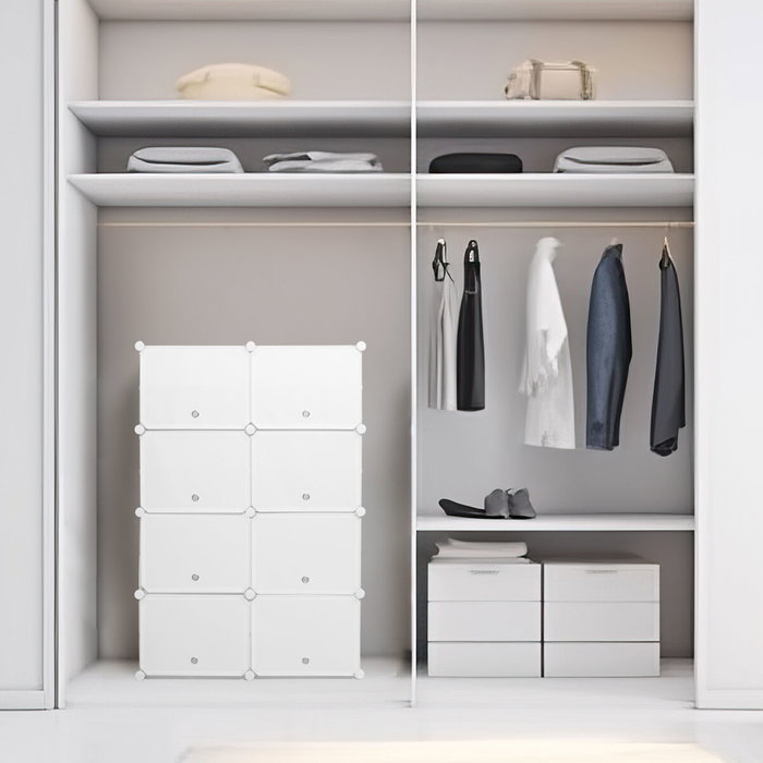 Zapatero Modular Portátil InnovaGoods Blanco 36 pares