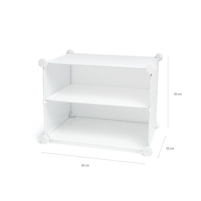 Zapatero Modular Portátil InnovaGoods Blanco 36 pares
