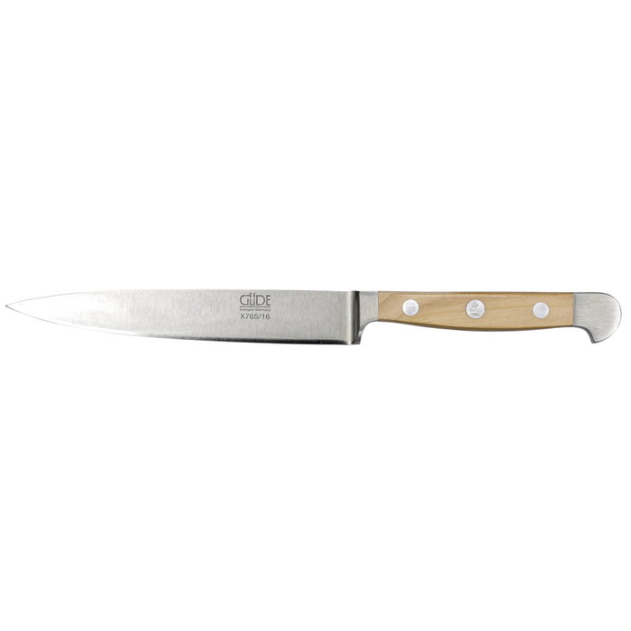 Güde Alpha Cuchillo Universal de 16 cm con Madera de Olivo Güde Alpha Cuchillo Universal de 16 cm con Madera de Olivo