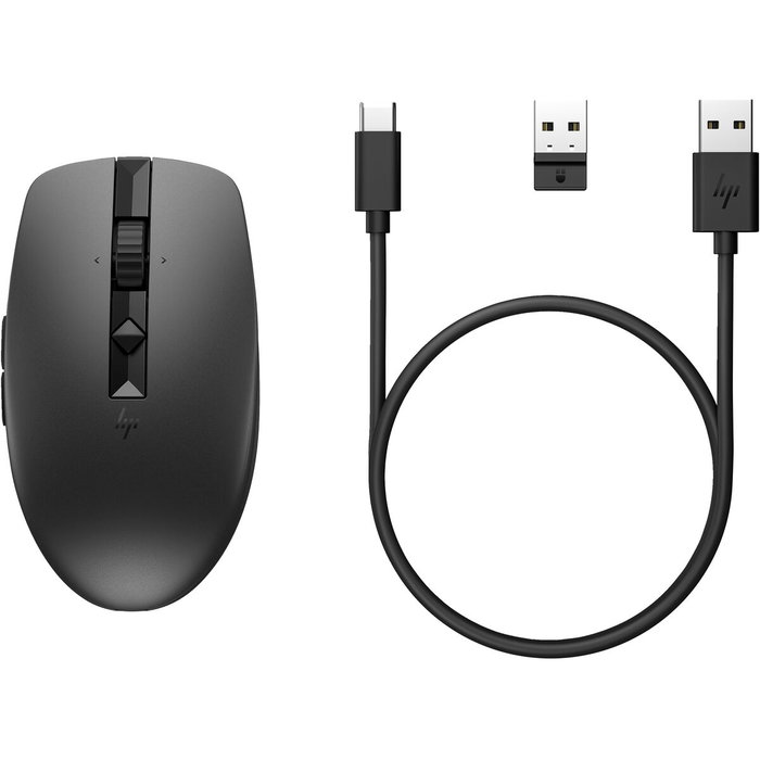 HP Ratón 715 Inalámbrico Multidispositivo Recargable Negro HP Ratón 715 Inalámbrico Multidispositivo Recargable Negro