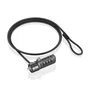 AISENS Cable de Seguridad con Combinación ASLK-D40N03-BK, 1,5 m, Negro