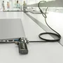 AISENS Cable de Seguridad con Combinación ASLK-D40N03-BK, 1,5 m, Negro