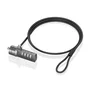 AISENS Cable de Seguridad con Combinación ASLK-D40N03-BK, 1,5 m, Negro