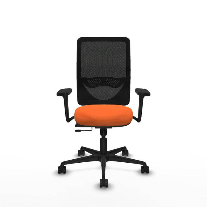 PIQUERAS Y CRESPO Silla de oficina Zulema con mecanismo Sincro/Traslack, Naranja y Negro PIQUERAS Y CRESPO Silla de oficina Zulema con mecanismo Sincro/Traslack, Naranja y Negro