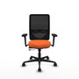 PIQUERAS Y CRESPO Silla de oficina Zulema con mecanismo Sincro/Traslack, Naranja y Negro