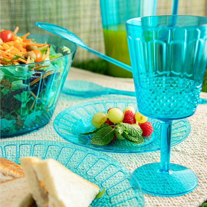 Quid Plato Gaia Turquesa 26 cm (12 Unidades) de Poliestireno
