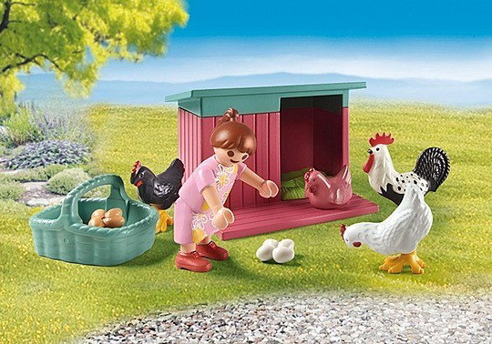 Playmobil 71510 Gallinero y jardín, Mi Vida