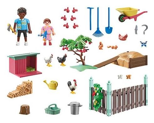 Playmobil 71510 Gallinero y jardín, Mi Vida