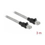 DeLOCK Cable de red RJ45 Cat.6A U/FTP con cubierta metálica 3 m