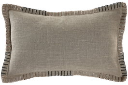 DKD Home Decor Cojin Tradicional Natural Lino 30 x 50 cm (2 Unidades)
