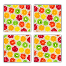 Hermia TBA3082714 Felpudo de Cristal 100% Piedra Natural (4 Piezas) para el Hogar y la Cocina