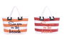 DKD Home Decor Bolso Mediterraneo Naranja Rojo Blanco 16 x 35 x 58 cm Poliester Fibra