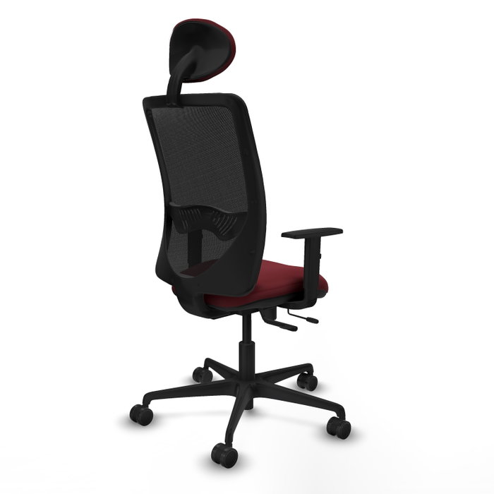 PIQUERAS Y CRESPO Silla de oficina Zulema con mecanismo Sincro/Traslack, Granate y Negro PIQUERAS Y CRESPO Silla de oficina Zulema con mecanismo Sincro/Traslack, Granate y Negro