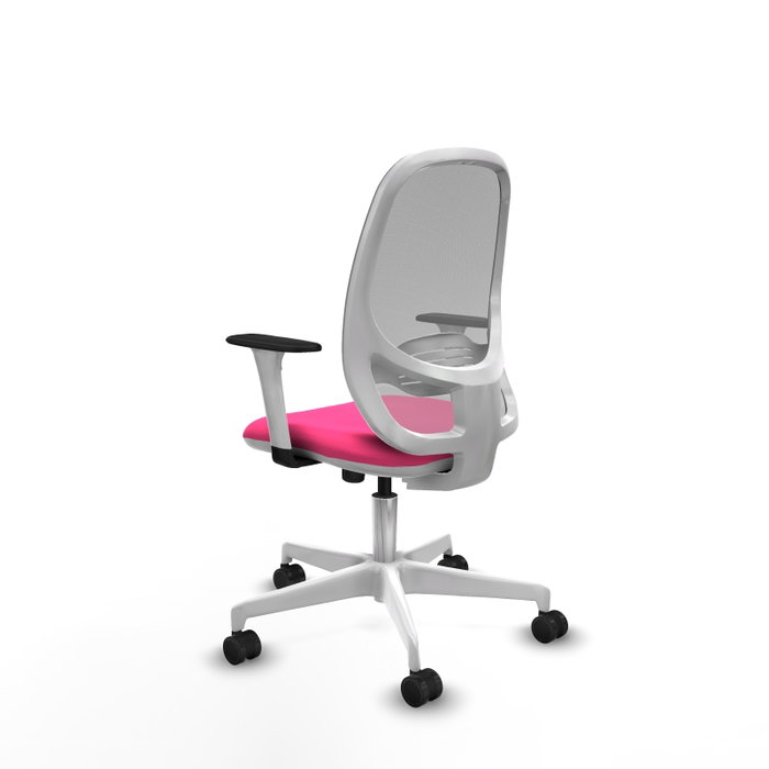 PIQUERAS Y CRESPO Silla de oficina Cilanco Rosa y Gris PIQUERAS Y CRESPO Silla de oficina Cilanco Rosa y Gris