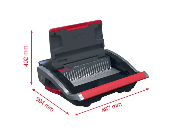 HP Encuadernadora de canutillo CombBind CB25 A4 Perfora 25 hojas Encuaderna 390 hojas Negro y plateado