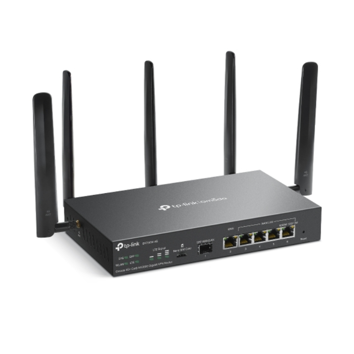 TP-Link Omada ER706W-4G Router VPN 4G+ Cat6 Wi-Fi 6 AX3000 TP-Link Omada ER706W-4G Router VPN 4G+ Cat6 Wi-Fi 6 AX3000