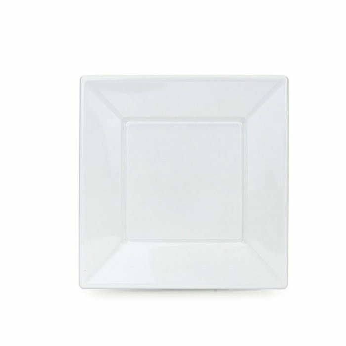 Set de platos reutilizables Algon Blanco Plástico 23 x 23 x 1,5 cm (36 Unidades) Set de platos reutilizables Algon Blanco Plástico 23 x 23 x 1,5 cm (36 Unidades)
