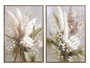 DKD Home Decor Set de 2 Cuadros Lienzo Ramo Enmarcado 50x70 cm