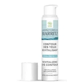 BIARRITZ Hydra Protect+ Contorno de Ojos Revitalizante 15ml - 24h Hidratación Intensa, Antiluz Azul, Vegano y Sin Perfume