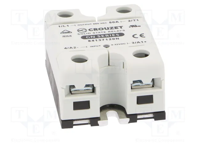 CROUZET GN Relé de semiconductor monofásico 50A 48-660VAC CROUZET GN Relé de semiconductor monofásico 50A 48-660VAC