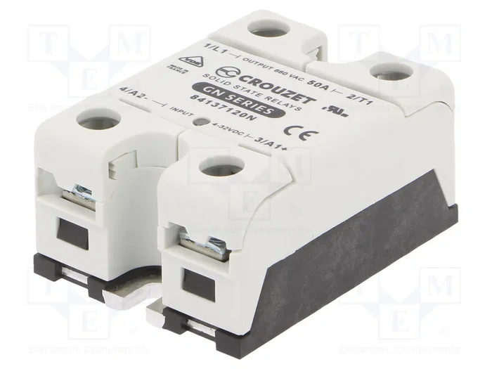 CROUZET GN Relé de semiconductor monofásico 50A 48-660VAC CROUZET GN Relé de semiconductor monofásico 50A 48-660VAC