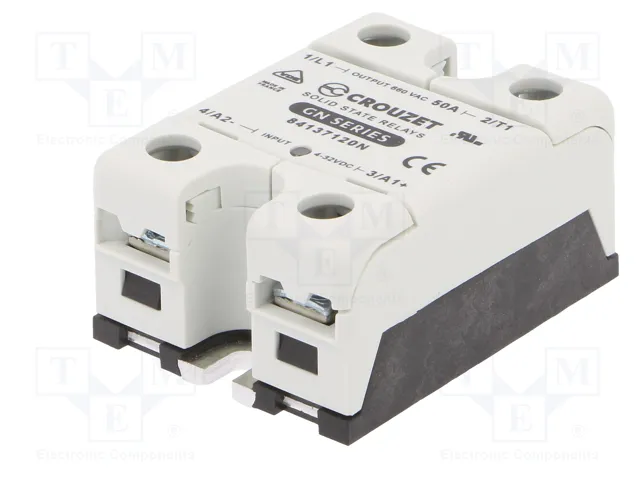 CROUZET GN Relé de semiconductor monofásico 50A 48-660VAC CROUZET GN Relé de semiconductor monofásico 50A 48-660VAC