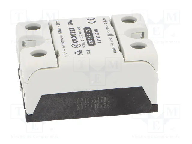 CROUZET GN Relé de semiconductor monofásico 50A 48-660VAC CROUZET GN Relé de semiconductor monofásico 50A 48-660VAC