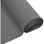 Nature Biombo de caña de PVC NAT8711338532300 Doble Cara 1 x 3 m 1600 g/m² Opaco 4/5 Anti-UV Gris Claro