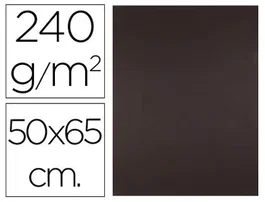 Liderpapel Cartulina Marron 50x65 cm 240g/m2 Paquete de 25 Hojas para Dibujo y Manualidades
