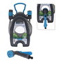 Progarden Kit de Manguera de Jardín 3/8" 10 m con Pistola de 7 Modos Ajustables, Conexión Rápida, Adaptador y Soporte de Pared para Transporte