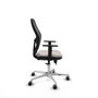 PIQUERAS Y CRESPO Silla de oficina Jorquera con mecanismo Sincro/Traslack en Blanco y Negro