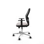 PIQUERAS Y CRESPO Silla de oficina Jorquera con mecanismo Sincro/Traslack en Blanco y Negro