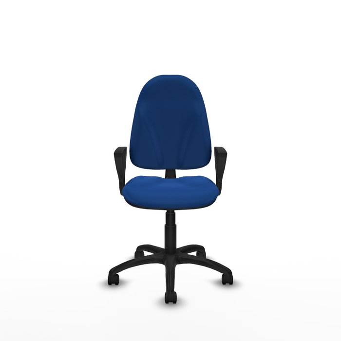 PIQUERAS Y CRESPO Silla de oficina Algarra, Similpiel Azul, Contacto permanente básico