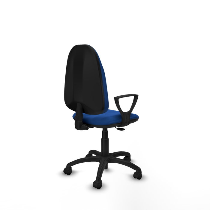PIQUERAS Y CRESPO Silla de oficina Algarra, Similpiel Azul, Contacto permanente básico