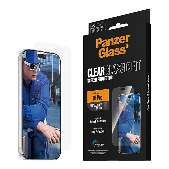 PanzerGlass Protector de Pantalla para iPhone 18 Pro con EasyAligner