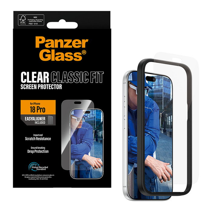 PanzerGlass Protector de Pantalla para iPhone 18 Pro con EasyAligner