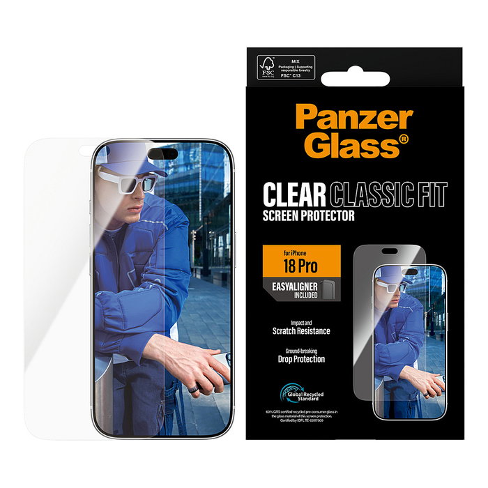 PanzerGlass Protector de Pantalla para iPhone 18 Pro con EasyAligner