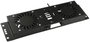 Lanview Logon RAF113BL Módulo de 2 Ventiladores de Techo, Control ON/OFF, Negro RAL9005, Flujo de Aire 280 m³/h, Sin Termostato