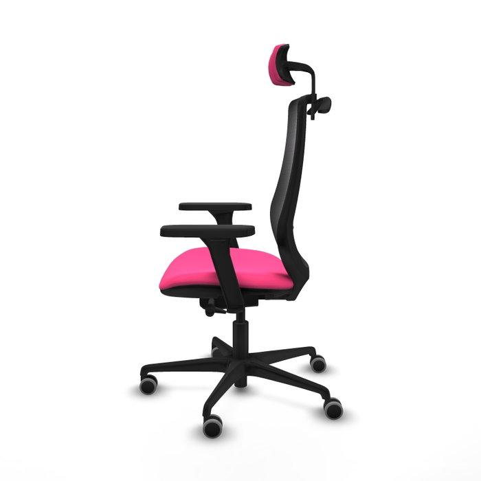 PIQUERAS Y CRESPO Silla de oficina Mardos con mecanismo Sincro/Traslack, Rosa y Negro PIQUERAS Y CRESPO Silla de oficina Mardos con mecanismo Sincro/Traslack, Rosa y Negro