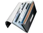 Leitz WOW Carpeta Clasificadora de Polipropileno Din A4 con 6 Separadores y 1 Extra Ancho, Color Negro