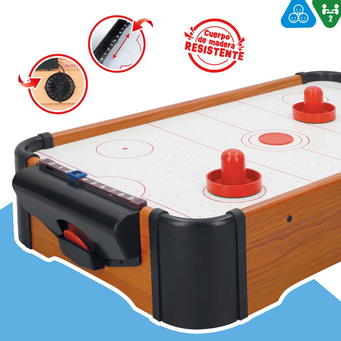 CB Games Juego de mesa Hockey Aire sobremesa madera 56x31x10 cm