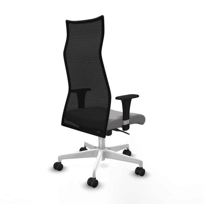 PIQUERAS Y CRESPO Sillón Albacete con Mecanismo Sincro, Similpiel Gris y Malla Negra PIQUERAS Y CRESPO Sillón Albacete con Mecanismo Sincro, Similpiel Gris y Malla Negra