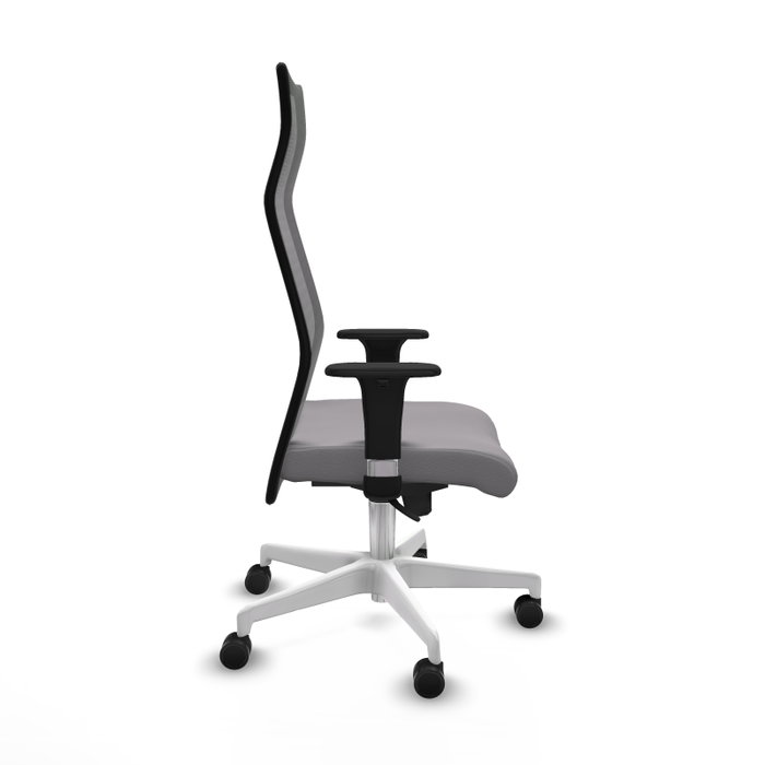 PIQUERAS Y CRESPO Sillón Albacete con Mecanismo Sincro, Similpiel Gris y Malla Negra PIQUERAS Y CRESPO Sillón Albacete con Mecanismo Sincro, Similpiel Gris y Malla Negra