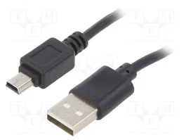 AKYGA Cable USB 2.0 de 1m con conectores USB A y Mini USB B